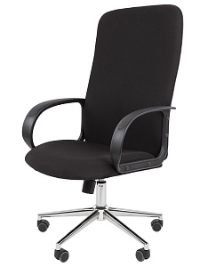 Офисное кресло CHAIRMAN 278 хром, ткань, черный